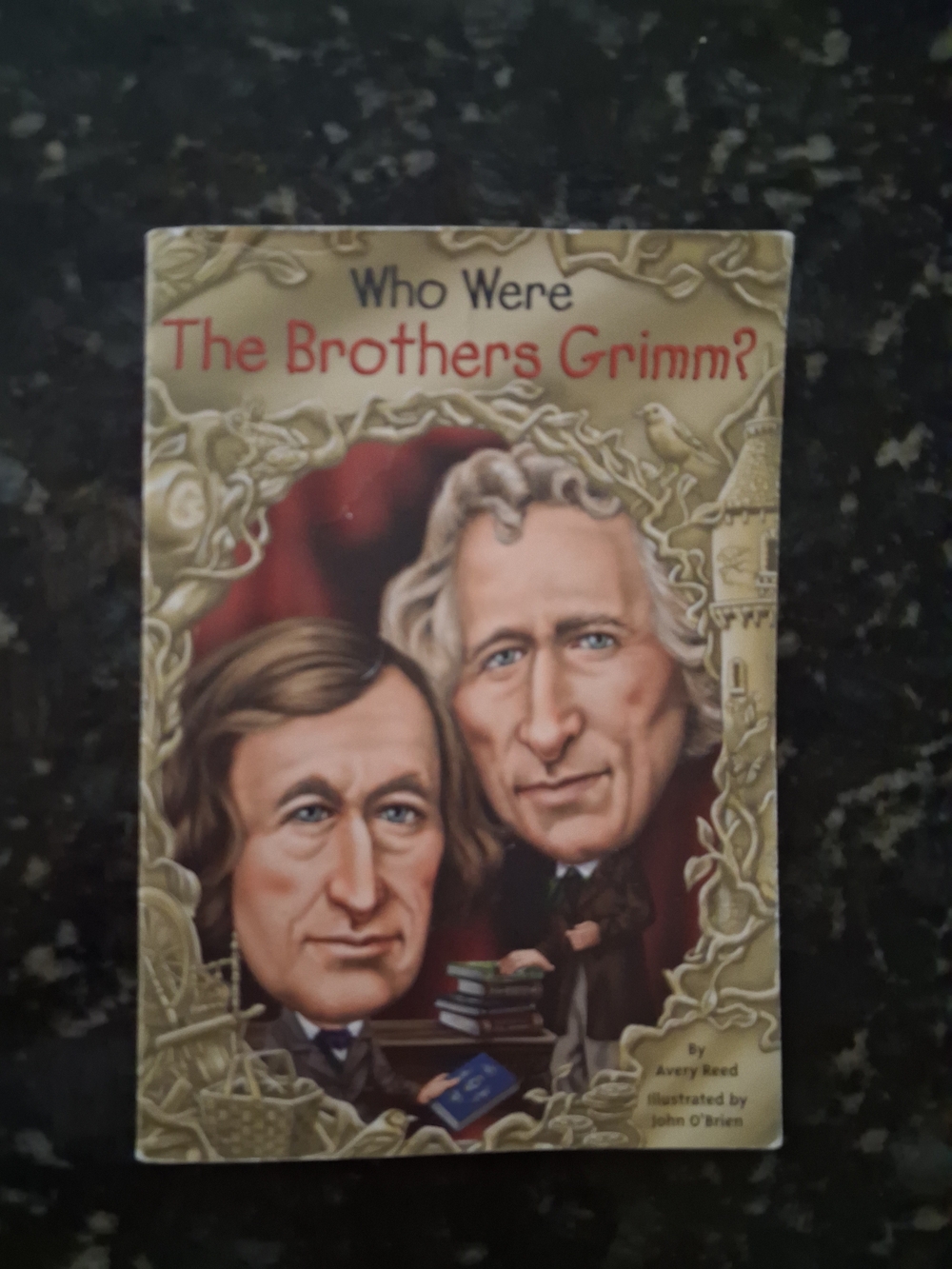 Who Were The Brothers Grimm? Illustrated Children's Book - Beige, Red